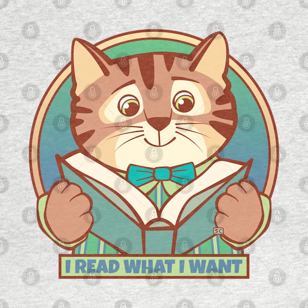 I Read What I Want Cat by Sue Cervenka